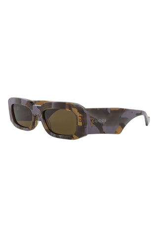 Gucci GG1426S Big Spotted Lilac + Brown Havana Sunglasses