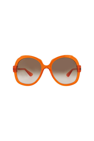 Gucci GG1432S Transparent Bright Orange Sunglasses