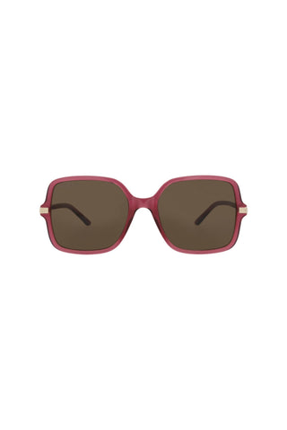 Gucci GG1449S Transparent Burgundy Sunglasses