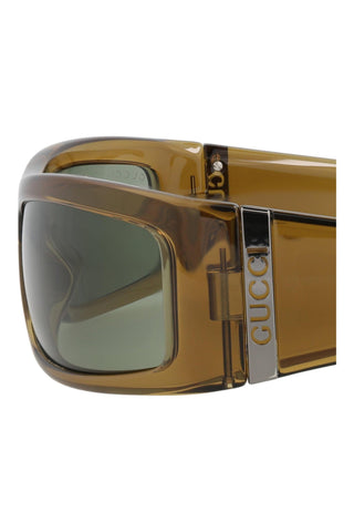 Gucci GG1492S Transparent Honey Brown Sunglasses