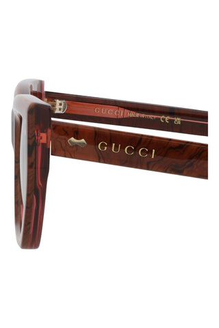 Gucci GG1520S Transparent Rose/Radica Sunglasses
