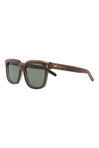 Gucci GG1523S Transparent Azure + Laminetta Radica Sunglasses