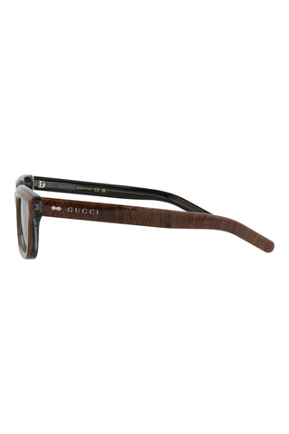 Gucci GG1524S Transparent Azure + Laminetta Radica Sunglasses