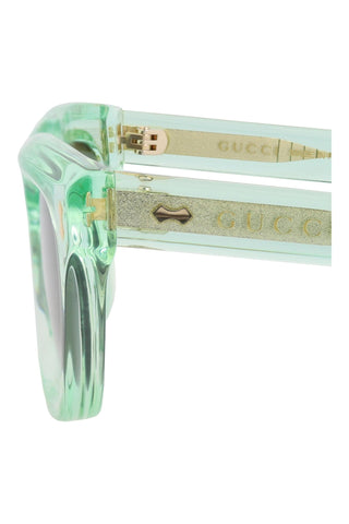 Gucci GG1524S Transparent Light Green Sunglasses