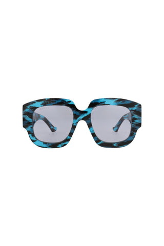 Gucci GG1546S GLITTER BLUE + BLACK LEOPARD Sunglasses