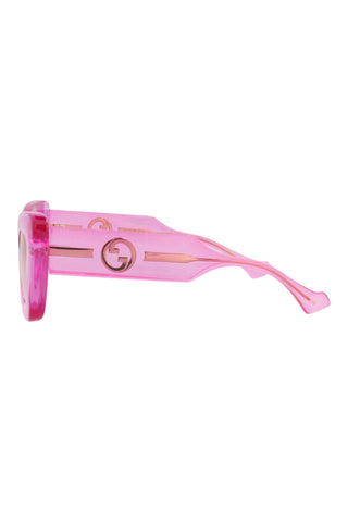 Gucci GG1552S Transparent Magenta Sunglasses