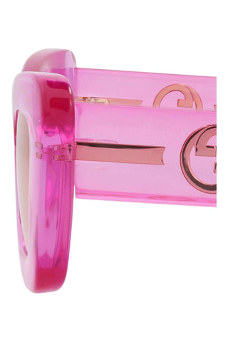 Gucci GG1552S Transparent Magenta Sunglasses