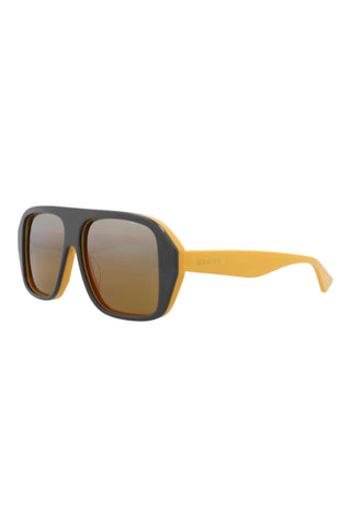 Gucci GG1615S Bilayer Grey/Mustard Sunglasses
