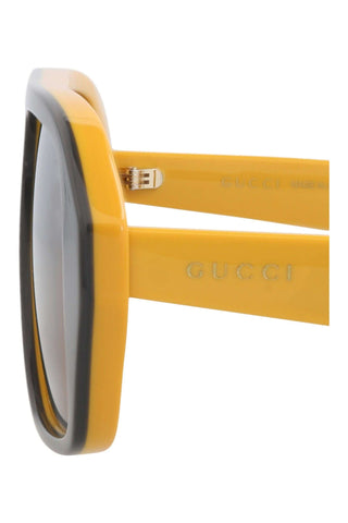 Gucci GG1615S Bilayer Grey/Mustard Sunglasses