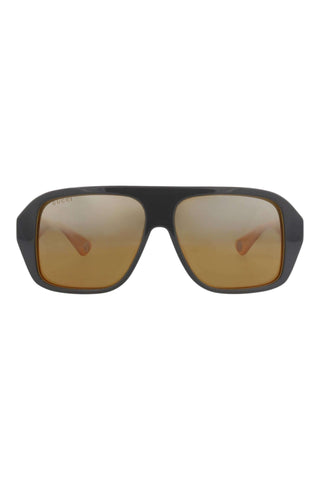 Gucci GG1615S Bilayer Grey/Mustard Sunglasses