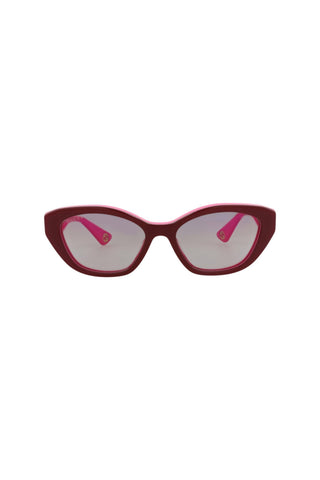 Gucci GG1638S Bilayer Burgundy/ Fuchsia Sunglasses