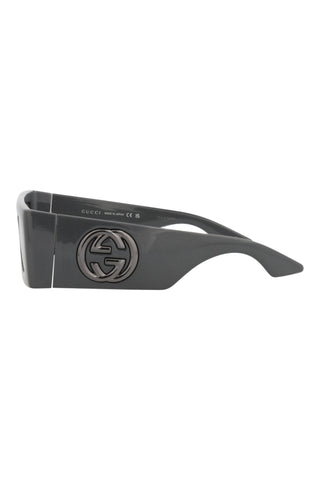 Gucci GG1646S Metallic Dark Ruthenium Sunglasses