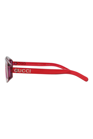 Gucci GG1719S Transparent Red/Purple Sunglasses