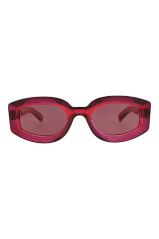 Gucci GG1719S Transparent Red/Purple Sunglasses