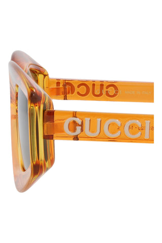 Gucci Gg1719 S Shiny Transparent Vivid Orange/Yellow Sunglasses-Dellamoda