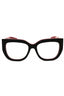 003 - BLACK/RED / Clear demo lens