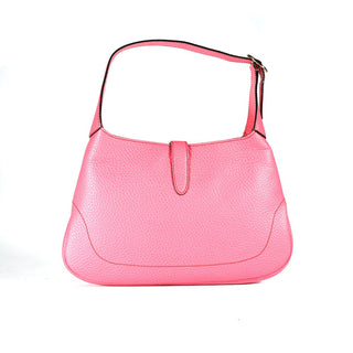 Gucci Jackie 002058-137335 Womens Pink Calf-Skin Leather Handbag (GG2058)-AmbrogioShoes