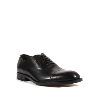 Gucci Men Shoes Black Leather Lace-up Oxfords 257823 (GGM1540)-AmbrogioShoes