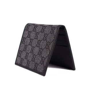 Gucci Mens Wallet Black / Grey Canvas and Leather (GGMW2018)-AmbrogioShoes