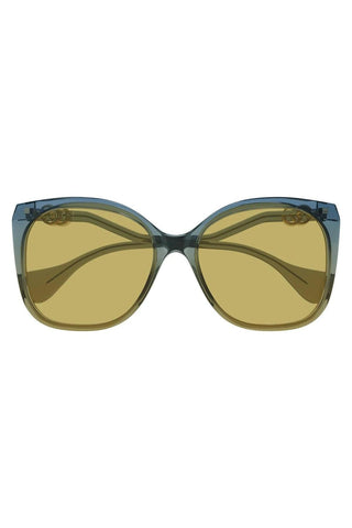 Gucci Rectangle-Frame Acetate / Acetate Sunglasses GG1010S-003 Women's