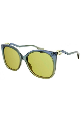 Gucci Rectangle-Frame Acetate / Acetate Sunglasses GG1010S-003 Women's