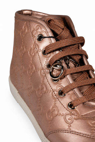 Gucci Sneakers Women Metallic Rose GG Leather (GGW2710)