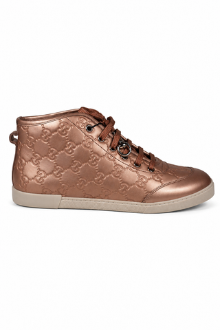Gucci Sneakers Women Metallic Rose GG Leather (GGW2710)