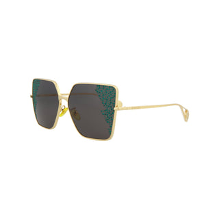 Gucci Square-Frame Metal Sunglasses GG0436S-AmbrogioShoes