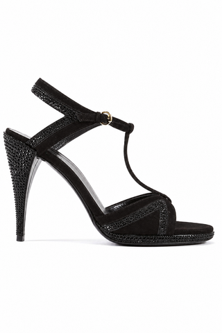 Gucci Suede Crystalized High-Heel Sandals (GGWCRY1551)