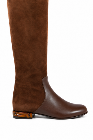 Gucci Tall Over the Knee Suede & Leather Women's Boots (GGW3600)