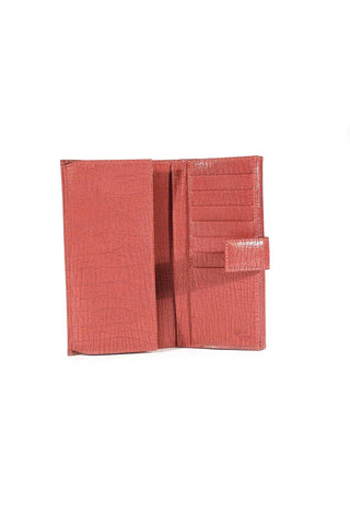 Gucci Wallet Women's large leather Checkbook Style Mauve 231841