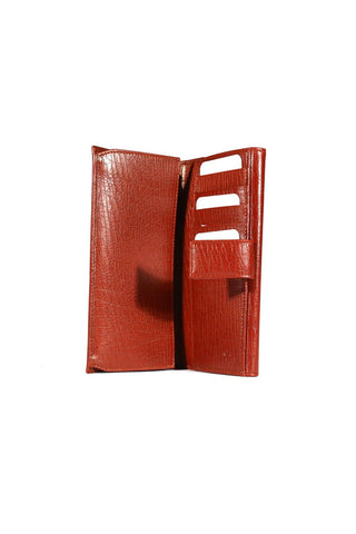 Gucci Women's Burgundy Texture Calf-Skin leather Wallet (GGWAL3000)