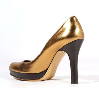 Gucci Womens Shoes Bronze Platform Pumps (GG1535)-AmbrogioShoes