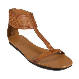 Gucci Womens Shoes Designer Leather T-Strap Sandals(GGW2705)-AmbrogioShoes