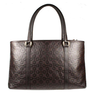 Gucci Women's Handbag Horsebit Logo Embossed Shoulder Bag (GG1801)-AmbrogioShoes