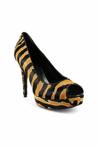 Gucci Women's Nappa Charlotte Pony Animalier Pumps (GGW3201)