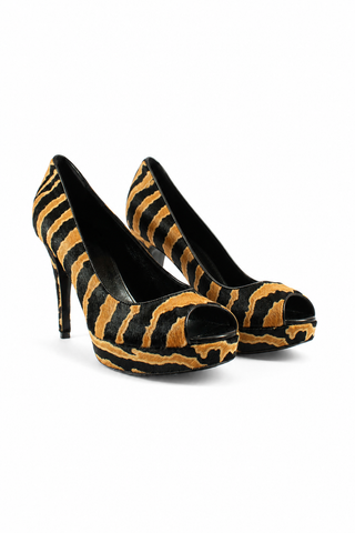 Gucci Women's Nappa Charlotte Pony Animalier Pumps (GGW3201)