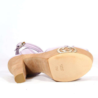 Gucci Womens Shoes Grease Platform Sandals Lilac 303695503 (KGGW1583)-AmbrogioShoes