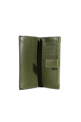 Gucci Women's Wallet GG logo fabric & leather Green 231839