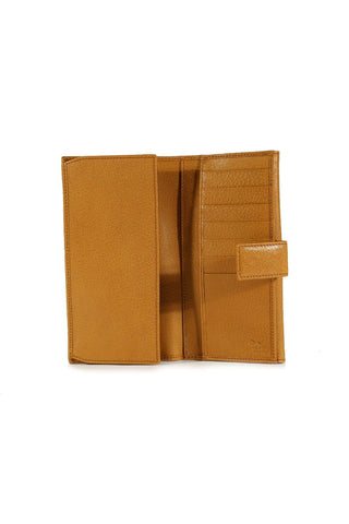 Gucci Women's Wallet Large leather Checkbook style Camel 231835