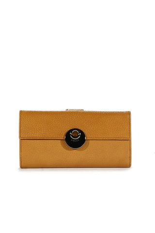 Gucci Women's Wallet Large leather Checkbook style Camel 231835