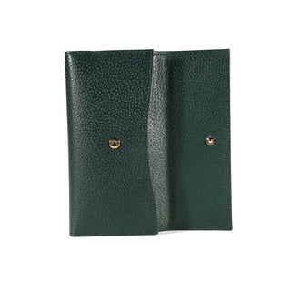 Gucci Women's Wallet Leather Large Check Book Forest Green 231843-AmbrogioShoes