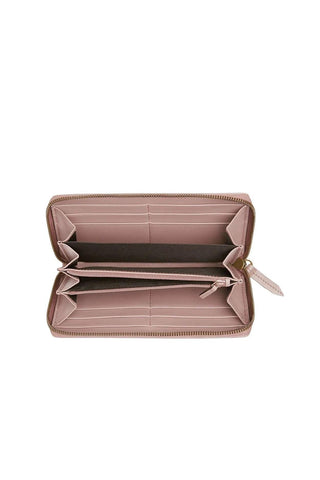 Gucci Women's Wallet Marmort Pink Leather Quilted Wallet 443123