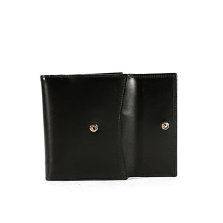 Gucci Women's Wallet leather short snap open Black 143387-AmbrogioShoes