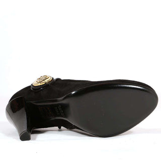 Gucci Womes Shoes Black Short Suede Boots 202939 (KGGW1564)-AmbrogioShoes