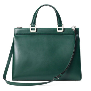 Gucci Zumi Womens Green Smooth Calf-Skin Leather Shoulder Bag (GG2055)-AmbrogioShoes