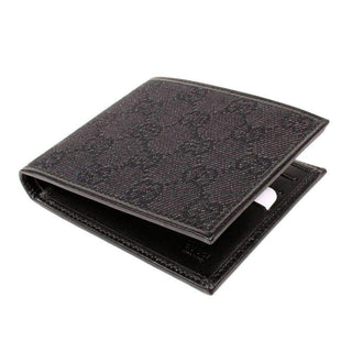 Gucci Designer Wallet Mens Black Gray GG Logo Denim (GGMW2001)-AmbrogioShoes