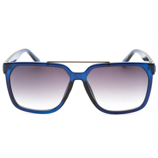Guess Factory GF0253 Sunglasses shiny blue / smoke-AmbrogioShoes