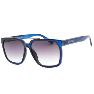Guess Factory GF0253 Sunglasses shiny blue / smoke-AmbrogioShoes