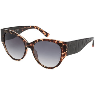Guess Factory GF6118 Sunglasses Dark Havana / Smoke Mirror Women's-AmbrogioShoes